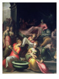 Nativity of John the Baptist Reproduction procédé giclée par Giovanni Battista Naldini
