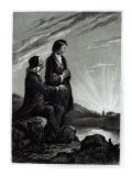 Illustration for 'Emile' by Jean-Jacques Rousseau Reproduction procédé giclée par Alfred Johannot