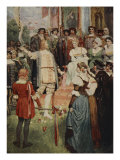 Walter began his song, from 'The Stories of Wagner's Operas' by J. Walker McSpadden Lámina giclée por Ferdinand Leeke Walter began his song, from 'The Stories of Wagner's Operas' by J. Walker McSpadden Lámina giclée por Ferdinand Leeke