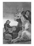Bravo!, A Caricature of Musical Evenings Organized by the Spanish Prime Minister, Manuel de Godoy Reproduction procédé giclée par Francisco de Goya