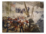 Farragut on the Hartford at Mobile Bay, August 5th 1864 Giclee Print by Henry Alexander Ogden