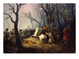 The Death of General Sleptsov in the Caucasus, 10th December, 1851 Giclee Print by Vasili Nikolayevich Maxutov