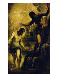 The Baptism of Christ Giclée-tryk af Jacopo Robusti Tintoretto The Baptism of Christ Giclée-tryk af Jacopo Robusti Tintoretto
