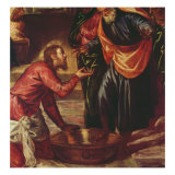 Christ Washing the Feet of the Disciples Giclee Print by Jacopo Robusti Tintoretto