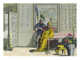 Quante-Cong, Founder of the Chinese Empire, from 'Le Costume Ancien et Moderne' by Jules Ferrario,  reproduction procédé giclée par Gaetano Zancon