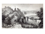 Hastings Castle from the Revd W. Wallinger's Plantation, engraved by R. Martin Reproduction procédé giclée par Thomas Ross