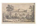 The Villa Careggi, engraved by G. Benedetti Giclee Print by Giuseppe Zocchi