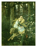 Ivan Tsarevich Riding the Grey Wolf, 1889 Giclée-Druck von Victor Mikhailovich Vasnetsov