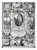 Pope Clement VIII, Surrounded by Scenes from His Life Impressão giclée por Francesco Villamena Pope Clement VIII, Surrounded by Scenes from His Life Impressão giclée por Francesco Villamena