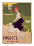 Poster Advertising Peugeot Bicycles, printed by G. Elleaume, c.1910 Giclee Print by Walter Thor