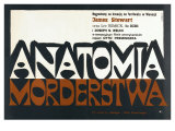 Anatomy of a Murder, Polish Movie Poster, 1959 Lámina giclée