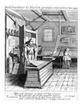 Bindery of Laurens Janszoon Koster, from 'Beschrijvingh Ende Lof Van Haerlem', Published in 1628 reproduction procédé giclée par Pieter Jansz Saenredam