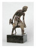 Shepherd Milking a Goat Giclée-Druck von Andrea Riccio