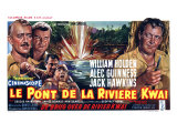 Bridge on the River Kwai, Belgian Movie Poster, 1958 Lámina giclée