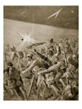 British Infantry Forcing their Way Through German Wire Entanglements, 1914-19 Giclee Print by Richard Caton Woodville