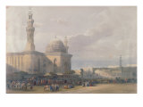 Mosque of the Sultan Hasan from the Great Square of Rumeyleh, Cairo, from Mosque of the Sultan Hasan from the Great Square of Rumeyleh, Cairo, from