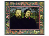 The Artist with his Wife Bonicella, 1887 Lámina giclée por Hans Thoma The Artist with his Wife Bonicella, 1887 Lámina giclée por Hans Thoma