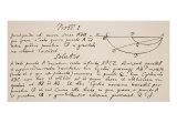 Facsimile of the Solution to the Problem of the Brachystochrone, or Curve of Quickest Descent Giclee Print by Sir Isaac Newton