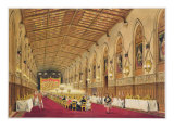 St George's Hall, Windsor Castle, 1838 Giclee Print by James Baker Pyne