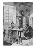 Emma and Charles Bovary, illustration from 'Madame Bovary' by Gustave Flaubert Giclee Print by Alfred Paul Marie Richemont