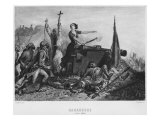 The Siege of Zaragoza in June 1808, Engraved by Augustin Burdet Giclee Print by Denis-auguste-marie Raffet