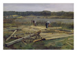 Building Site at Wesslingersee, 1876 Giclee Print by Wilhelm Trubner