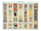 Plate IX from 'Modern Ornament' published by Decorative Art Journal Company Ltd. c.1900 Giclée-Druck von H. Summerfield Rogerson