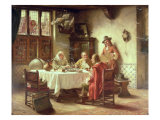 The Gentlemen's Debate reproduction procédé giclée par Fritz Wagner