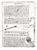 Astronomical Diagrams, from the Codex Leicester, 1508-1512 reproduction procédé giclée par Leonardo da Vinci 