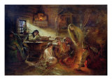Christmas Fortune Telling Giclee Print by Konstantin Egorovich Makovsky