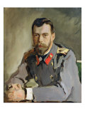 Portrait of Nicholas Ii, 1900 Giclee Print by Valentin Aleksandrovich Serov