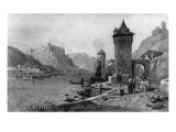 St. Goar, engraved by J. Outhwaite, printed by Cassell and Company Giclee Print by Thomas Charles Leeson Rowbotham