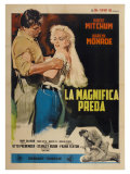 River of No Return, Italian Movie Poster, 1954 Impressão giclée River of No Return, Italian Movie Poster, 1954 Impressão giclée