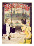 Advertisement for Benedictine, printed by Imp. Andre Silva, Paris, 1898 Giclee Print by Lucien Lopes Silva