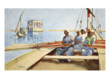To Philae in a Felucca, from 'The Light Side of Egypt', 1908 Giclee Print by Lance Thackeray