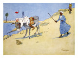 A Stopping-Place on the Nile, from 'The Light Side of Egypt', 1908 Reproduction procédé giclée par Lance Thackeray