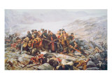 The Last Stand of the 44th Regiment at Gundamuck during the Retreat from Kabul, 1841, 1898 Giclee Print by William Barnes Wollen
