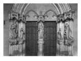Portal with Trumeau, the Virgin and Child, Philip the Bold, St. John the Baptist, and Margaret III reproduction procédé giclée par Claus Sluter