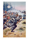 General Pickett's Ill-fated Confederate Charge, Battle of Gettysburg, 1863 Giclee Print by Stanley L. Wood