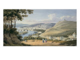 Rouen from St. Catherine's Hill reproduction procédé giclée par William Turner