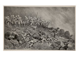 The Great Assault on Ladysmith: the Devons Clearing Wagon Hill Giclee Print by William T. Maud
