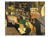 Barcelona street scene, 1917 Giclee Print by Joaquin Torres-garcia