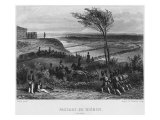 Crossing the River Niemen in June 1812, Engraved by Beyer and Doherty reproduction procédé giclée par Denis-auguste-marie Raffet