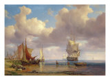 Calm Sea, 1836 Giclée-Druck von Adolf Vollmer