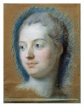 Portrait of Madame de Pompadour Giclee Print by Maurice Quentin de La Tour
