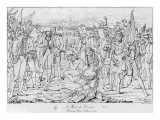 Death of General Desaix at the Battle of Marengo on 14th June 1800, after a Painting by Jean Broc,  Giclee Print by Ambroise Tardieu