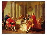 Sextet, 1768 Giclée-Druck von Louis Michel Van Loo