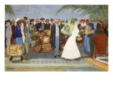 Globe Trotters, from 'The Light Side of Egypt', 1908 Reproduction procédé giclée par Lance Thackeray