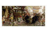 Baptismal Procession of Prince Juan in Seville Lámina giclée por Francisco Pradilla Y Ortiz
