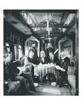 Directors of the Union Pacific Railroad in a Private Rail Car During Construction of the Line, 1868 Giclee Print by Andrew Joseph Russell